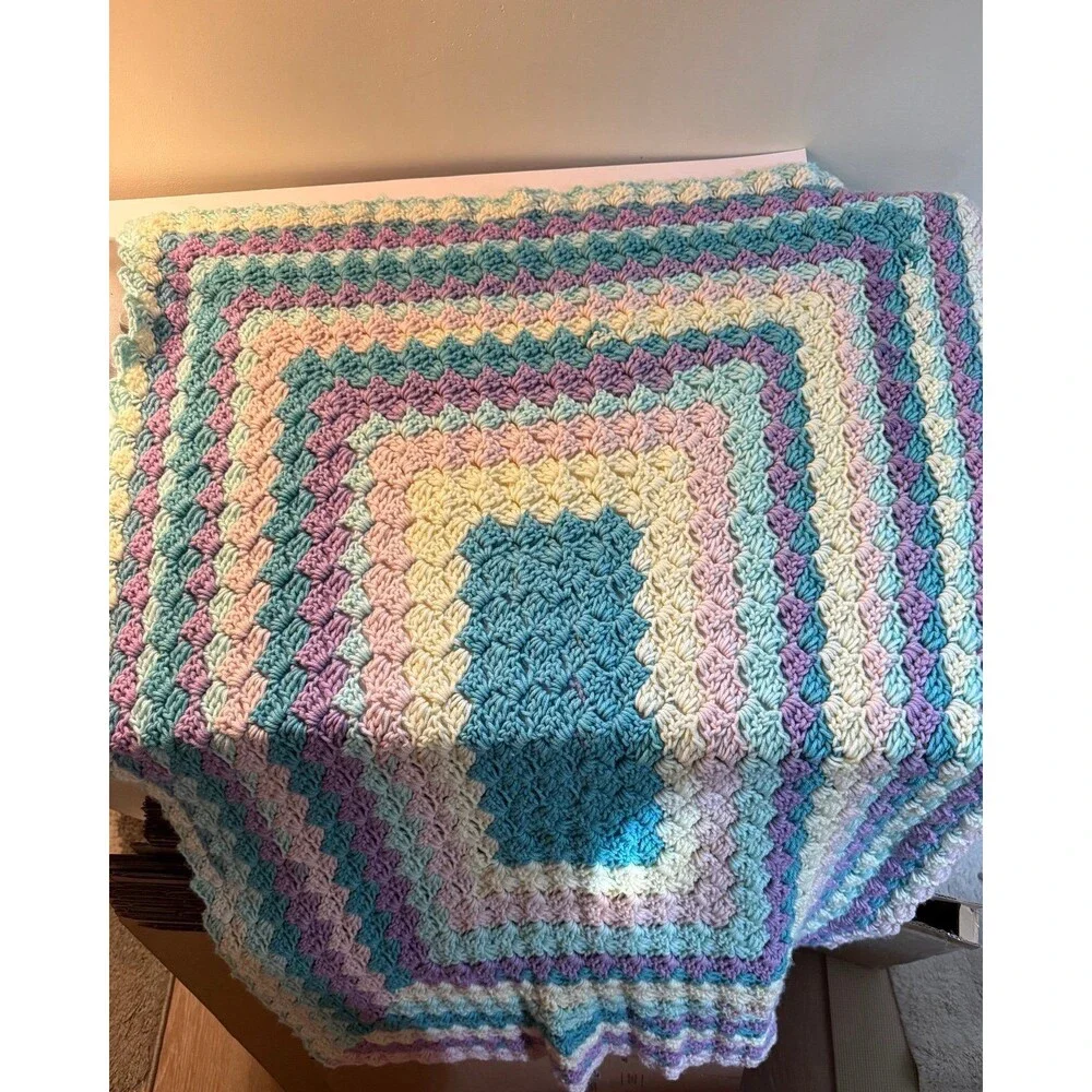 33x46 Handmade Baby or Lap Afghan blanket